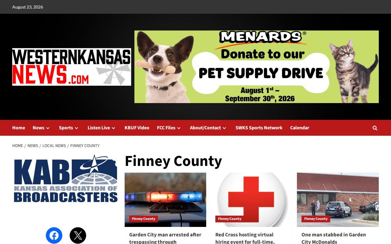 Finney County crime news archive at Western Kansas News